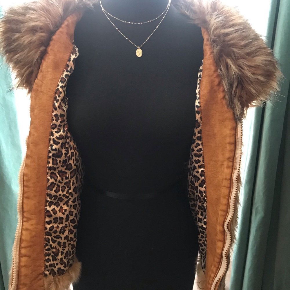 Faux fur vest
